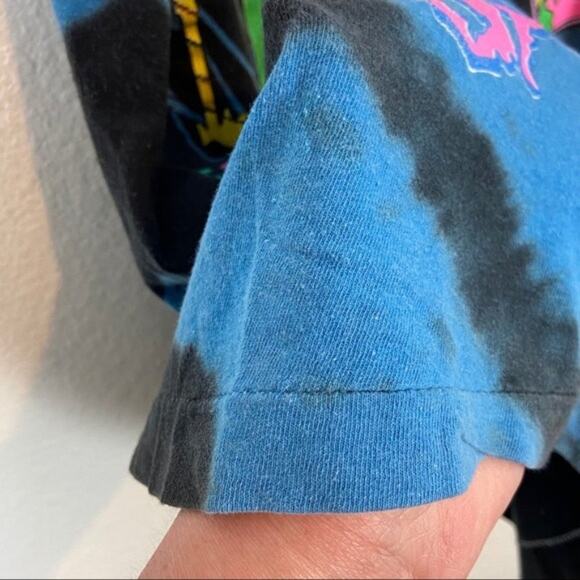 BMX Biker Street Savage Single Stitch T-Shirt S Retro Tie Dye Vintage Funky - Picture 4 of 14